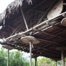 Деревянные блины под полом зернохранилища - защита от крыс