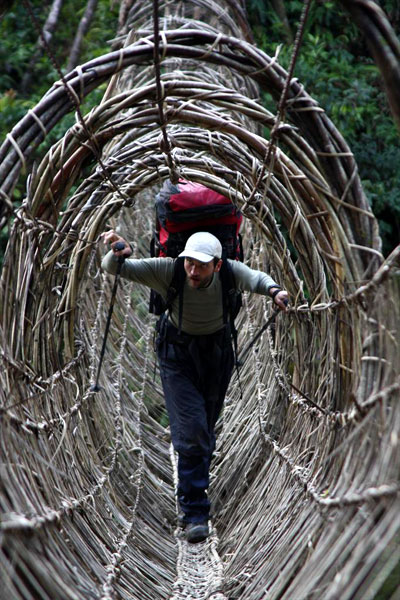 Spider-bridge in Arunachal